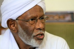 حسن الترابي مؤسس حزب المؤتمر الشعبي السوداني