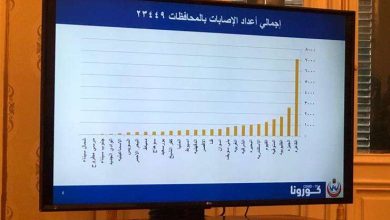 الصحة : القاهرة الكبري تتصدر الاصابات بكورونا وسيناء ومطروح الأقل 6