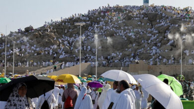 بالفيديو : مليون حاج يقفون على صعيد عرفات لأداء الركن الأعظم للحج 8