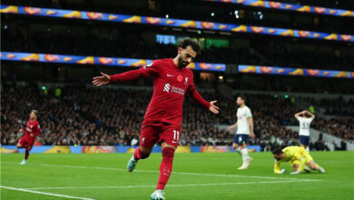 بالفيديو : شاهد ثنائية محمد صلاح في مرمى توتنهام 9