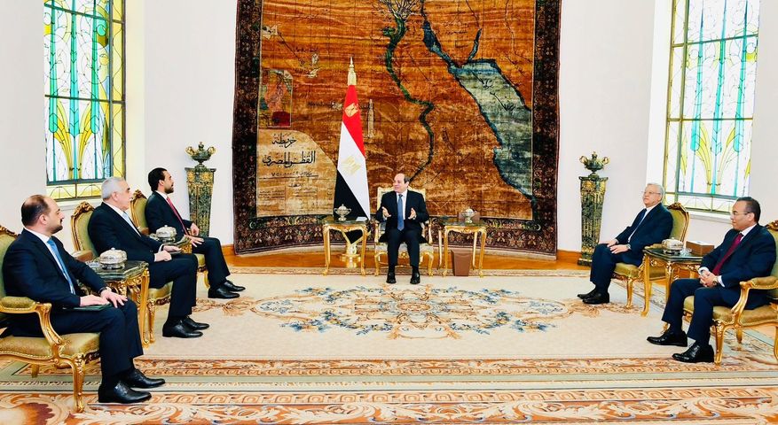 الرئيس السيسي يستقبل الحلبوسي ويبحثان تعزيز العلاقات المصرية العراقية 1