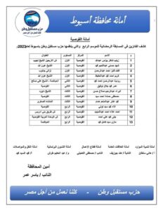 مستقبل وطن أسيوط يعلن أسماء الفائزين في مسابقة القرآن الكريم بـ 3 مراكز 2