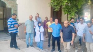 زين يتفقد سير العمل بمستشفى حميات أسيوط 1