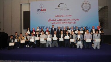 وزير التعليم يكرم الطلاب الفائزين في مسابقة ISEF للعلوم والهندسة 5