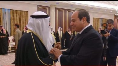 الرئيس السيسي يقدم واجب العزاء في الشيخ نواف الأحمد الجابر الصباح 13