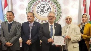 العربى للتنمية المستدامة والبيئة يكرم الاعلامية عبير سلامة في رحاب جامعة الدول العربية 5