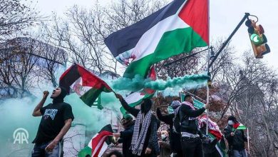 الشرطة الايطالية تقمع متظاهرين متضامنين مع فلسطين 4