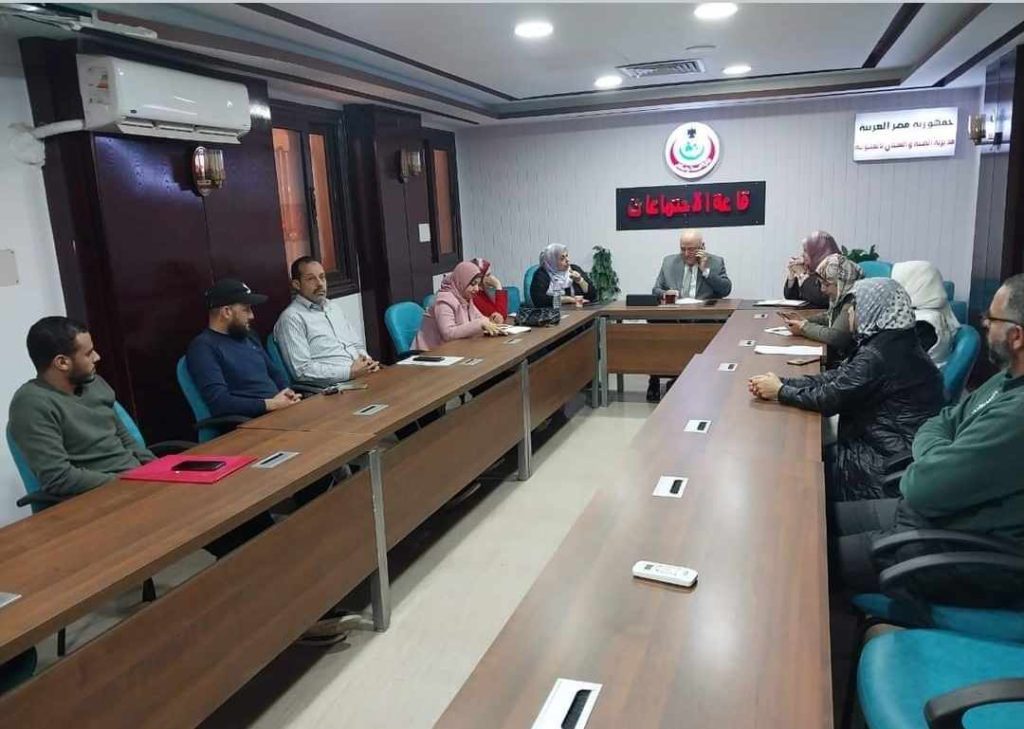 وكيل صحه القليوبيه يعقد اجتماعا تنظيميا مع اداره التموين الطبي بالمديريه 1