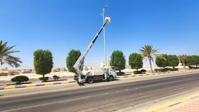 بلدية الخفجي: تواصل اعمالها في تحسين المشهد الحضري 1