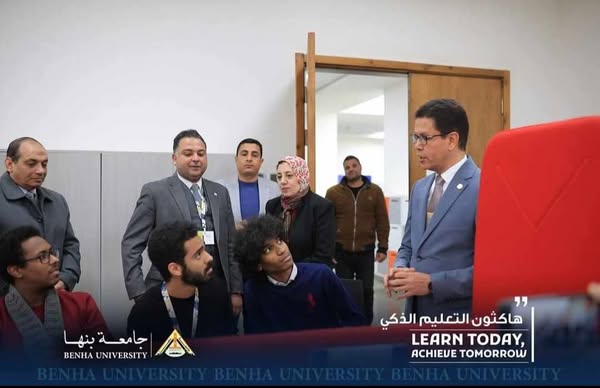 الجيزاوي يفتتح فعاليات “هاكاثون التعليم الذكي” بجامعة بنها