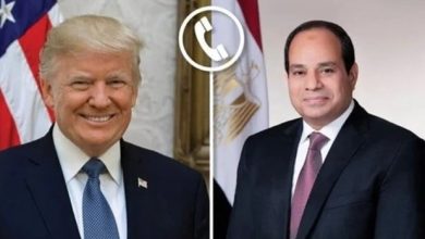 الرئيس السيسي يتلقى اتصالا هاتفيا من نظيره الأمريكي ترامب ويدعوة لزيارة مصر   